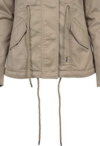 Urban Classics Ladies Basic Cotton Parka, Beige (Sand 208), XS para Mujer