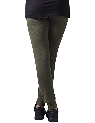Urban Classics Ladies Fitted Slub Terry Pants Pantalones, Verde (Olive 176), 30W x 32L para Mujer