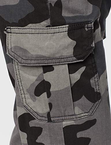 Urban Classics Ladies High Waist Cargo Pants Pantalones, Multicolor (Dark Camo 00784), 42 (Talla del Fabricante: 29) para Mujer