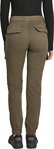 Urban Classics Ladies High Waist Cargo Pants Pantalones, Verde (Olive 00176), 26 para Mujer