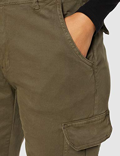 Urban Classics Ladies High Waist Cargo Pants Pantalones, Verde (Olive 00176), 29 para Mujer