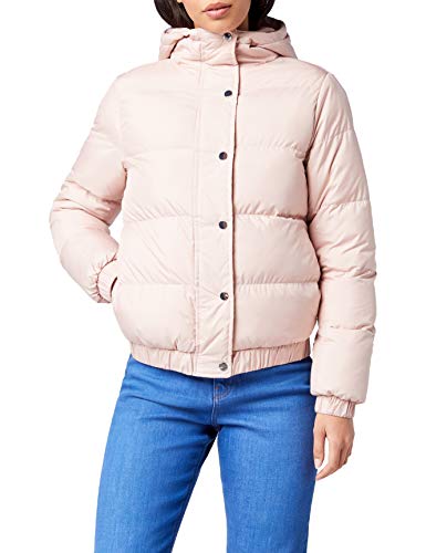 Urban Classics Ladies Hooded Puffer Jacket Chaqueta, Rosa Claro, XL para Mujer