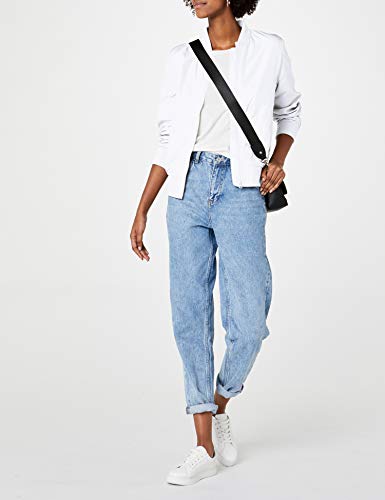 Urban Classics Ladies Light Bomber Jacket - Chaqueta Mujer, color Blanco (white 220), talla 36 (Talla del fabricante: S)