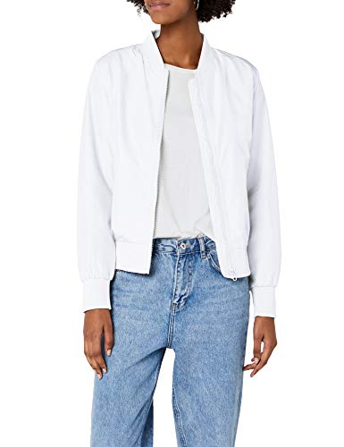 Urban Classics Ladies Light Bomber Jacket - Chaqueta Mujer, color Blanco (white 220), talla 36 (Talla del fabricante: S)