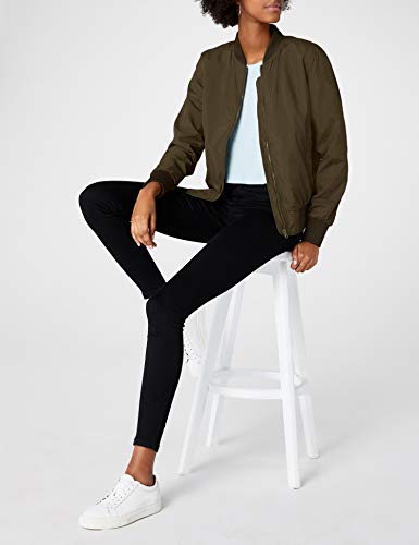 Urban Classics Ladies Light Bomber Jacket Chaqueta, Verde (darkolive 551), X-Large para Mujer