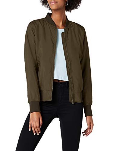 Urban Classics Ladies Light Bomber Jacket Chaqueta, Verde (darkolive 551), X-Large para Mujer