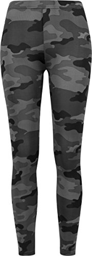 Urban Classics Ladies Mallas, Negro (Dark Camo), M para Mujer