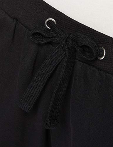 Urban Classics Ladies Open Edge Terry Turn Up Pants Pantalones Deportivos, Negro (Black 00007), 42 para Mujer