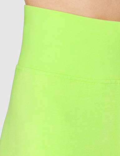 Urban Classics Ladies Radler-Hose High Waist Cycle Shorts 2-Pack Pantalones Cortos de Yoga, Electriclime/Black, S para Mujer