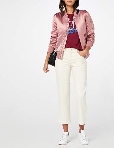 Urban Classics Ladies Satin Bomber Jacket, Chaqueta para Mujer, Rosa (oldrose 738), S