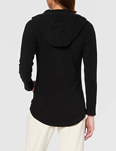 Urban Classics Polar Fleece Zip Hoodie Sudadera con Capucha, Negro (Black 7), L para Mujer