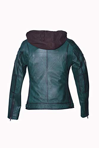 Urban Leather Chaqueta de cuero para mujer '58 damas', verde oscuro, L