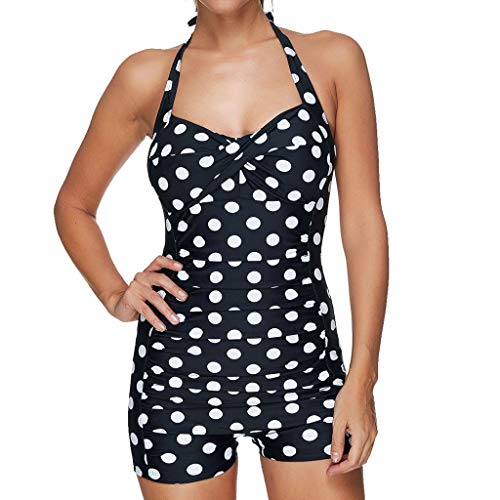 URIBAKY Gran TamañO Una Pieza Traje De BañO De Verano Sexy De Las Mujeres Bikini Delgado Cuelga El Cuello Espalda Abierta Bajo Busto ImpresióN Floral Ropa De Playa