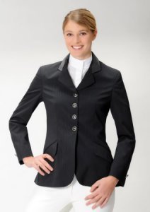 USG United Sportproducts Turniersakko Paola - Chaqueta de Concurso para hípica para Mujer, Color Gris, Talla 38 (XS/S)