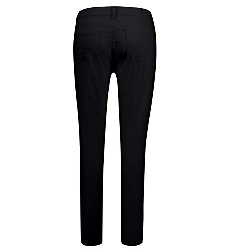 Vaqueros Rotos Mujer Cintura Alta Skinny Jeans Tiro Alto Mujer Larga Tejanos Pantalon Vaquero Pitillo Roto Mujer Ripped Jean Ajustados Mujer Jeans Talle Alto Slim Pitillos Mujer Elasticos Negro 2XL
