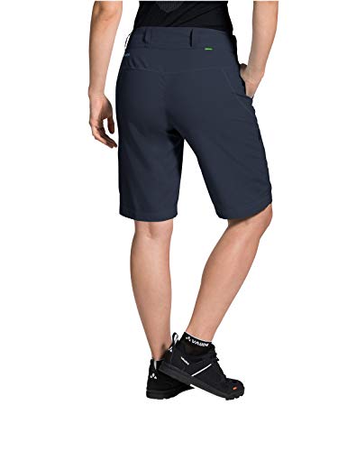 VAUDE Ledro 41434 - Pantalones cortos para mujer (talla 34), color eclipse/eclipse