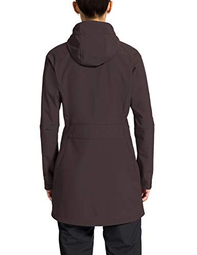 VAUDE Skomer - Chaqueta para mujer (tejido Softshell), Mujer, Chaqueta, 41556, Color marrón., 38