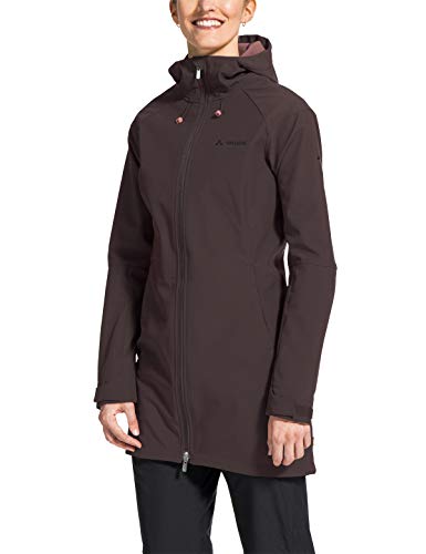 VAUDE Skomer - Chaqueta para mujer (tejido Softshell), Mujer, Chaqueta, 41556, Color marrón., 38