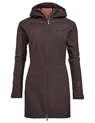 VAUDE Skomer - Chaqueta para mujer (tejido Softshell), Mujer, Chaqueta, 41556, Color marrón., 38