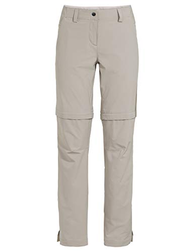 VAUDE Skomer Zo Pants II - Pantalones para Mujer, Mujer, Pantalones, 42365, Plata, 46