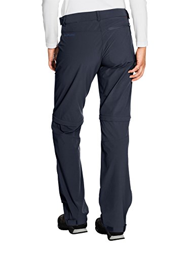 VAUDE Women's Farley Stretch ZO T-Zip Pants - Pantalón Color Eclipse, Talla 38