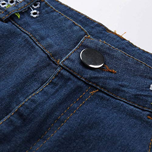 Vectry Mujer Pantalon Camuflaje Mujer Pantalones Campana Mujer Verano Pantalon Chandal Mujer Invierno Pantalón Yoga Mujer Pantalon Corto Mujer Cintura Alta Pantalon Harem Hippie Azul Oscuro