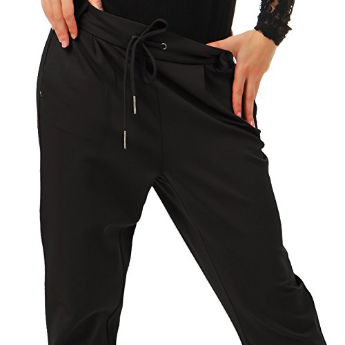 VERO MODA Vmeva Mr Loose String Pants Noos, Pantalones Para Mujer, Negro (Black), 40 (Taglia Produttore: X-Small)