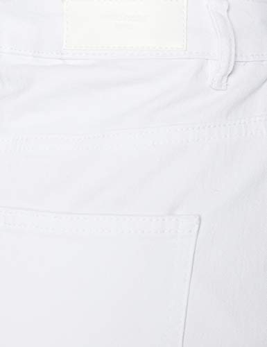 Vero Moda VMHOT Nine HW DNM Pencil Skirt GA Noos Falda, Blanco (Bright White Bright White), L para Mujer