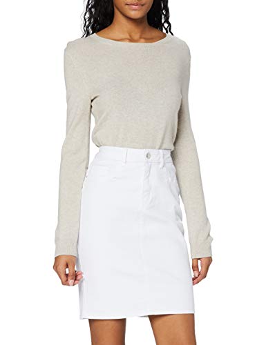 Vero Moda VMHOT Nine HW DNM Pencil Skirt Noos Ci Falda, Blanco (Bright White Bright White), XS para Mujer