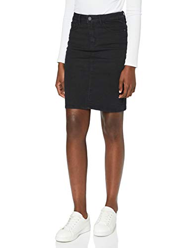 Vero Moda Vmhot Nine HW Dnm Pencil Skirt Noos Ci Falda, Negro (Black Black), 38 (Talla del Fabricante: Medium) para Mujer