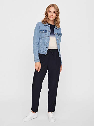 Vero Moda Vmhot SOYA LS Jacket Mix Noos Chaqueta, Azul (Light Blue Denim Light Blue Denim), 38 (Talla del Fabricante: Small) para Mujer