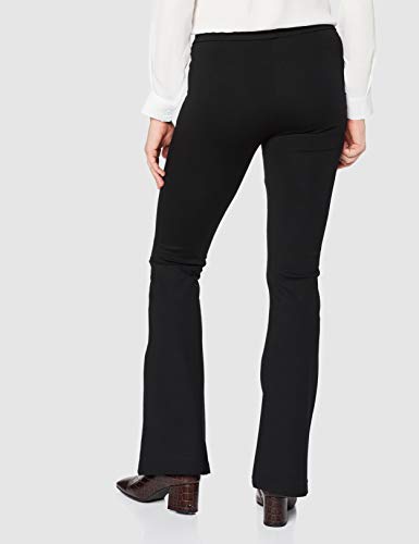 Vero Moda Vmkamma NW Flared Jersey Pant Noos Pantalones, Negro (Black Black), 34/ L34 (Talla del Fabricante: X-Small) para Mujer