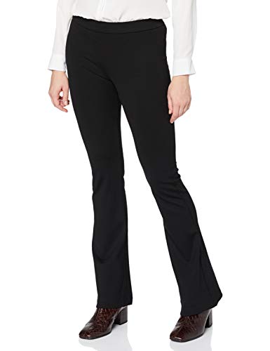 Vero Moda Vmkamma NW Flared Jersey Pant Noos Pantalones, Negro (Black Black), 34/ L34 (Talla del Fabricante: X-Small) para Mujer