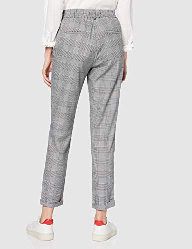 Vero Moda Vmmaya Mr Loose Check Pant Noos Pantalones, Multicolor (Black Checks: White), 38/ L30 (Talla del Fabricante: Medium) para Mujer