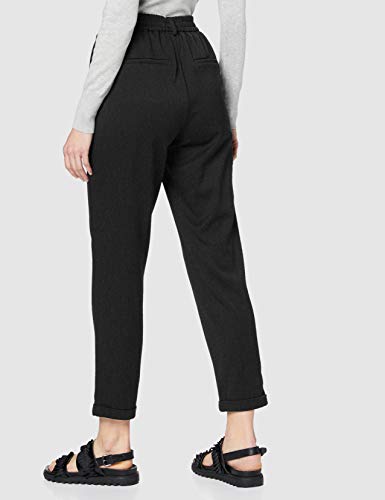 Vero Moda Vmmaya Mr Loose Solid Pant Noos Pantalones, Gris (Dark Grey Melange Dark Grey Melange), 36/ L30 (Talla del Fabricante: Small) para Mujer