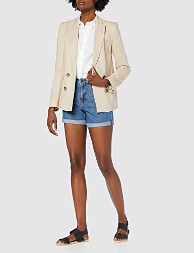 Vero Moda Vmnineteen HR Loose Shorts Mix Noos Pantalones Cortos, Azul (Medium Blue Denim Medium Blue Denim), 40 (Talla del Fabricante: Medium) para Mujer