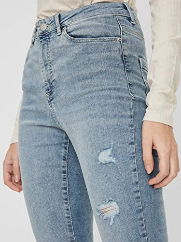 Vero Moda VMSOPHIA HR Skinny DESTR J AM314 Noos Jeans, Azul, 30 (Extra Large) para Mujer