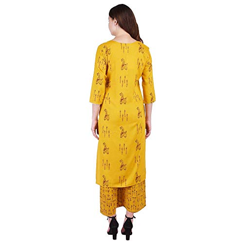 Vihaan Impex Kurtis Indio para Mujer Kurta Animal Print Palazzo Set de Vestidos para Mujer