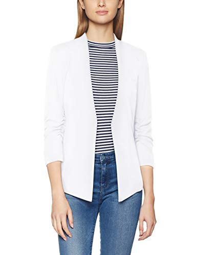 VILA CLOTHES VIHER 3/4 NEW BLAZER-NOOS, Chaqueta de traje Mujer, Blanco (Snow White), 40 (Talla del fabricante: Large)