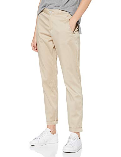 Vila NOS Vichino Rwre 7/8 New Pant-Noos Pantalones, Beige (Soft Camel Soft Camel), 42 (Talla del Fabricante: 40) para Mujer