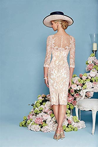 vipgowns Vestido de Madre de la Novia Vestido Fiesta Mujer Vestido Elegante con Encaje Elegante Encaje Gasa Fiesta Vestido para Mujer