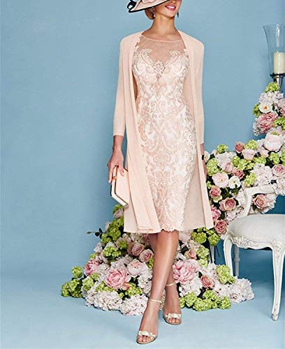 vipgowns Vestido de Madre de la Novia Vestido Fiesta Mujer Vestido Elegante con Encaje Elegante Encaje Gasa Fiesta Vestido para Mujer