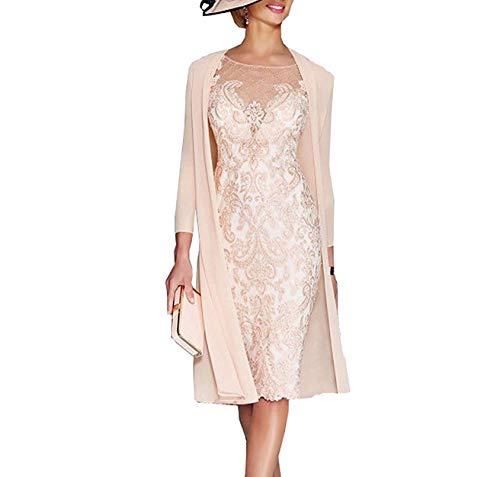 vipgowns Vestido de Madre de la Novia Vestido Fiesta Mujer Vestido Elegante con Encaje Elegante Encaje Gasa Fiesta Vestido para Mujer