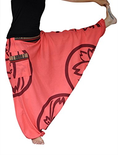 virblatt Pantalones Bombacho Mujer Yoga cagados como pantalón Chandal árabe - Besonders Farbenfroh