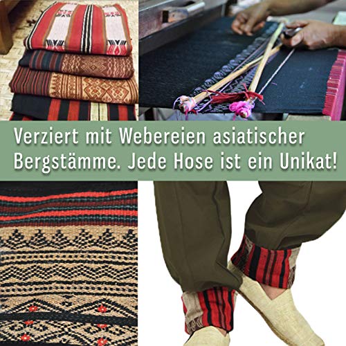 virblatt Pantalones cagados Mujer Harem Pants Pantalones Anchos Baggy - Freudentanz SCH SM