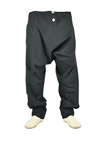 virblatt Pantalones cagados Mujer Harem Pants Pantalones Anchos Baggy - Freudentanz SCH SM