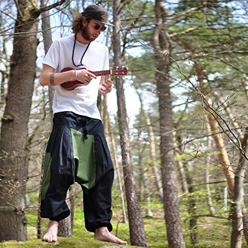 virblatt Pantalones Harem Hombre Pantalones Hippies Bombachos cagados - Himmel LXL