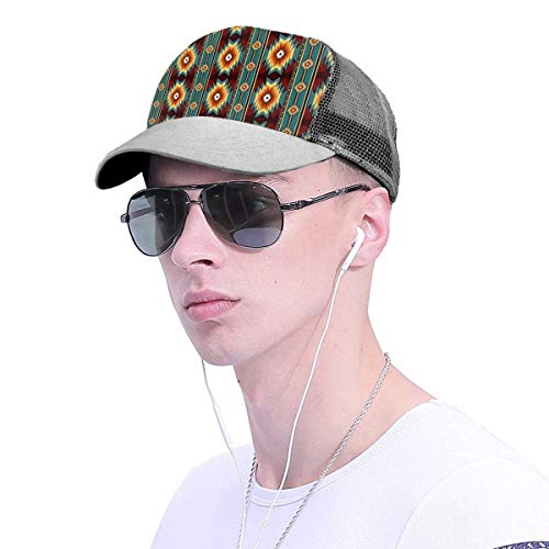VJSDIUD Sombrero Men Women Adjustable Twill Low Profile Baseball Cap Hat(Ethnic Navajo Native American Southwestern)
