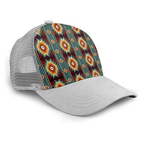 VJSDIUD Sombrero Men Women Adjustable Twill Low Profile Baseball Cap Hat(Ethnic Navajo Native American Southwestern)