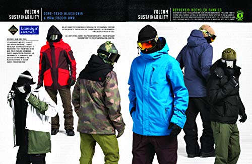 Volcom Guch 3 Layer Stretch Gore-Tex Snow Jacket Chaqueta con Aislamiento térmico, Fire Red, M para Hombre